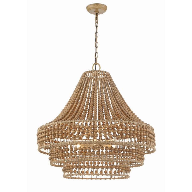 Silas Chandelier 26.75" Burnished Silver