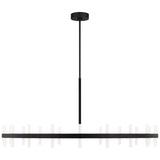 Silas Chandelier Medium Midnight Black By Visual Comfort Studio - Front View