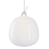 Silk White Small Oblo Pendant by Lodes