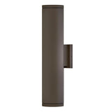 Silo Up/Down Wall Mount Lantern - Architectural Bronze