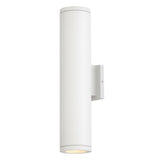 Silo Up/Down Wall Mount Lantern - Textured White