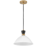 Simon Convertible Pendant Light Black Cased Opal By Lark Living - Front View3