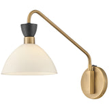 Simon Plug-In Wall Sconce Black Cased Opal By Lark Living - Side View5