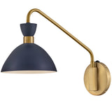 Simon Plug-In Wall Sconce Matte Navy By Lark Living