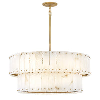 Simone Medium Drum Chandelier - Burnished Gold - by Fredrick Ramond