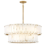 Simone Medium Drum Chandelier - Burnished Gold - by Fredrick Ramond
