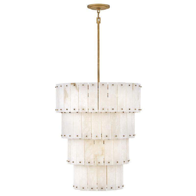 Simone Medium Multi Tier Chandelier - Burnished Gold - by Fredrick Ramond