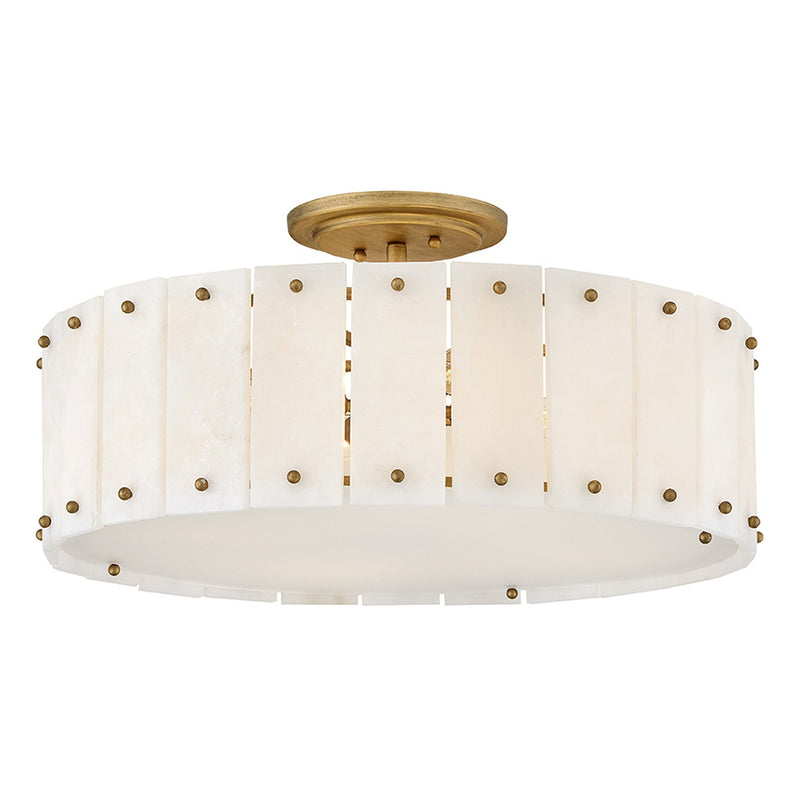 Simone Medium Semi-Flush Mount - Burnished Gold - by Fredrick Ramond