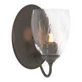 Simple Lines Wall Sconce Small in Dark Smoke by Hubbardton Forge