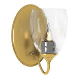 Simple Lines Wall Sconce Small in Modern Brass by Hubbardton Forge