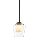 Simple Mini Pendant, shown in Dark Smoke, by Hubbardton Forge