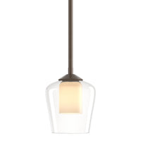 Simple Mini Pendant in Bronze by Hubbardton Forge