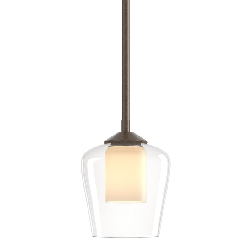 Simple Mini Pendant in Bronze by Hubbardton Forge