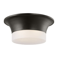 Sina Flushmount — 14 7/8", Etched, Aged Iron