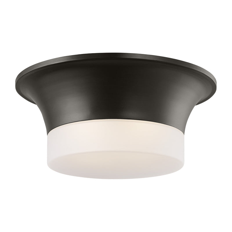 Sina Flushmount — 14 7/8", Etched, Aged Iron