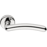 Sirio Door Lever in Polished Chrome by Colombo Design