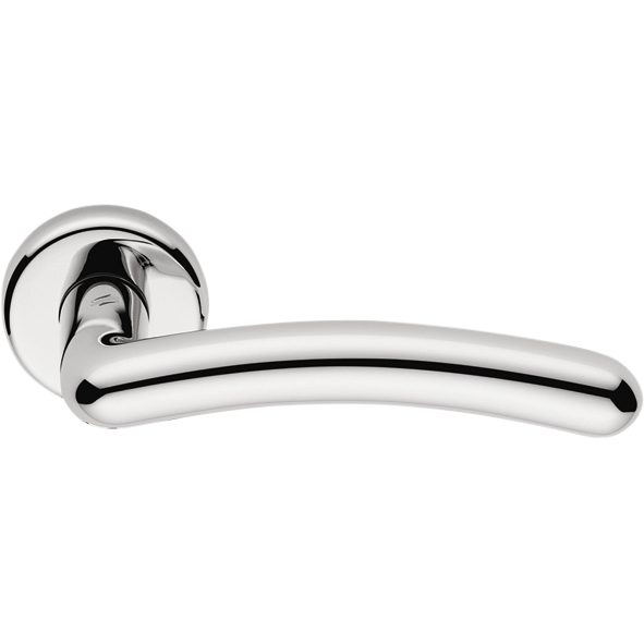 Sirio Door Lever in Polished Chrome by Colombo Design