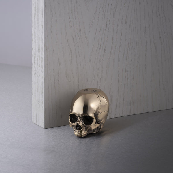 Skull Door Stop Brass By Buster And Punch
