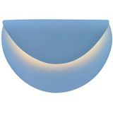 Sky Blue Ceramic Petal ADA LED Wall Sconce by Justice Design