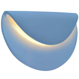 Sky Blue Ceramic Petal ADA LED Wall Sconce by Justice Design