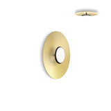 Sky Dome Flush By Pablo, Size: Small, Finish: Black, Color: Brushed Brass