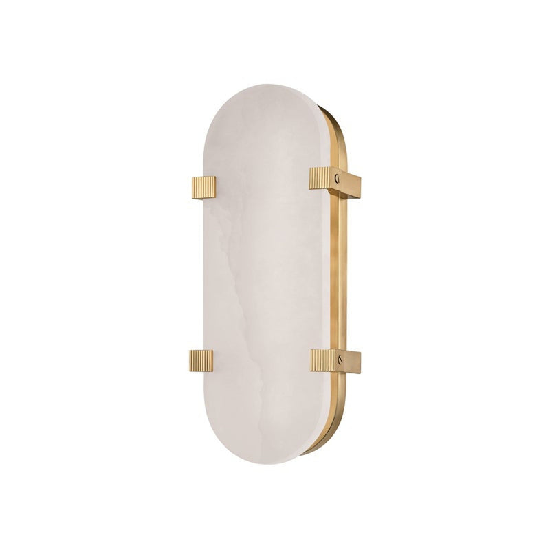 Skylar Wall Sconce - 13.75 Inch - Aged Brass by Hudson Valley