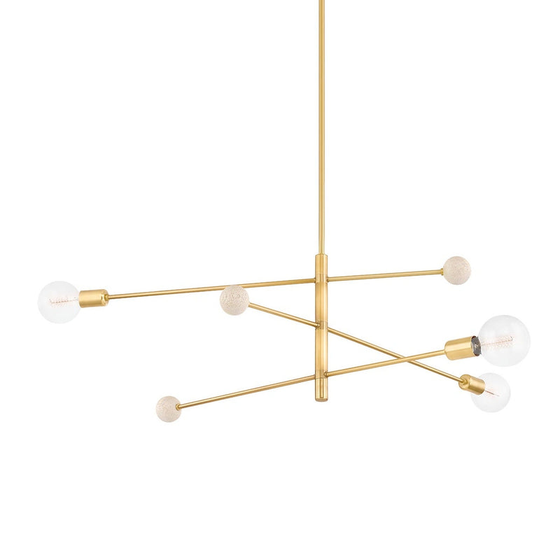 Slater Chandelier - Aged Brass