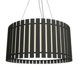 Slatted Pendant Charcoal by Accord