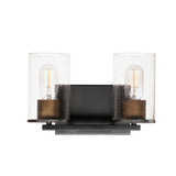 Sleek Bath Vanity Light Antique Brass / Black by Maxim Lighting