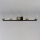 Sleek Bath Vanity Light Antique Brass / Black by Maxim Lighting