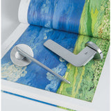 Slim Door Lever in Satin Chrome lifestyle view by Colombo Design