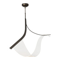 Sling Linear Suspension, shown in Dark Smoke, by Hubbardton Forge