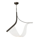 Sling Linear Suspension, shown in Dark Smoke, by Hubbardton Forge