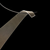 Sling Linear Suspension detail in Dark Smoke, by Hubbardton Forge