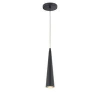 Sliver Pendant 12 Inch Black by Eurofase