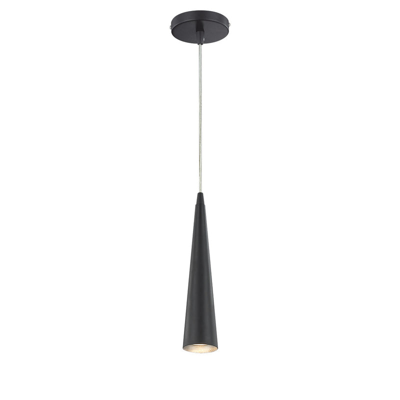 Sliver Pendant 12 Inch Black by Eurofase