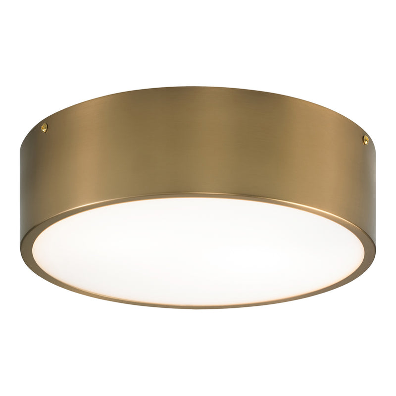 Snare Flush Mount 12 Inch Aged Gold Brass
