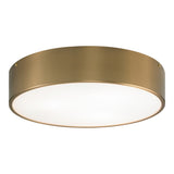 Snare Flush Mount 17 Inch Aged Gold Brass