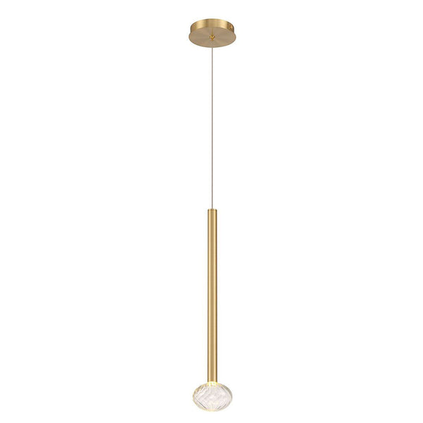 Soffio Pendant Light Plated Brushed Gold By LibCo