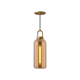 Soji Pendant — 5 Inch, Aged Gold/Copper Glass