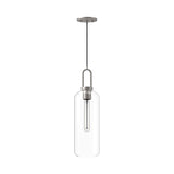 Soji Pendant — 6 Inch, Brushed Nickel/Clear Glass