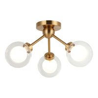 Solaris Ceiling Mount Aged Gold Brass