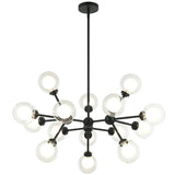 Solaris Chandelier Large Matte Black By Matteo 