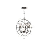 Solaris Outdoor Chandelier by Crystorama - English Bronze, 22.5"