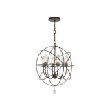 Solaris Outdoor Chandelier by Crystorama - English Bronze, 28.5"