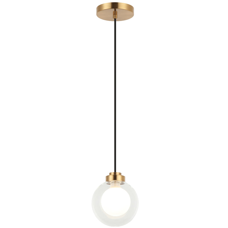 Solaris Pendant Light Aged Gold Brass By Matteo