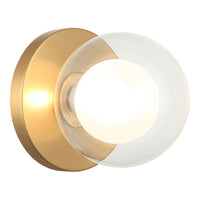 Solaris Wall Sconce Aged Gold Brass