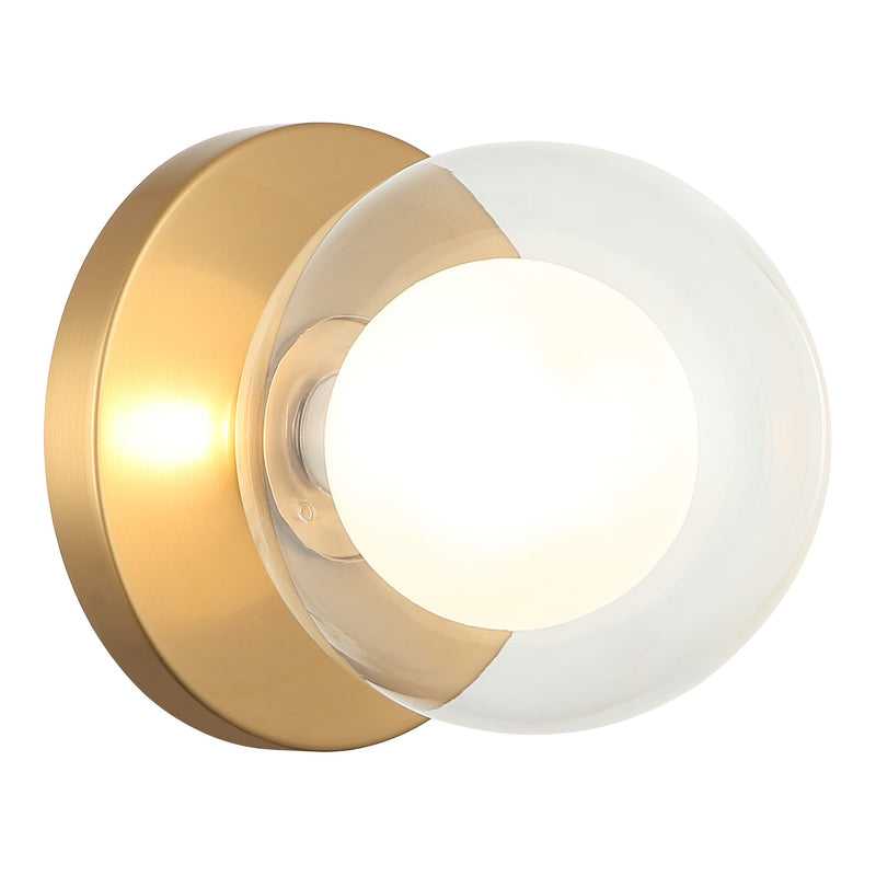 Solaris Wall Sconce Aged Gold Brass