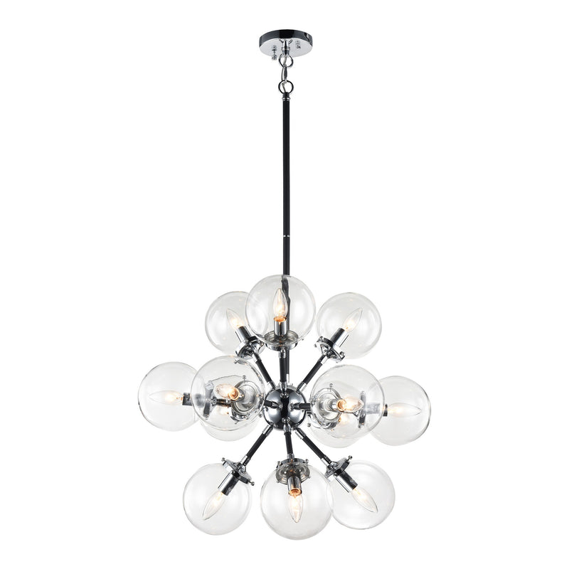 Soleil 12-Light Chandelier Clear