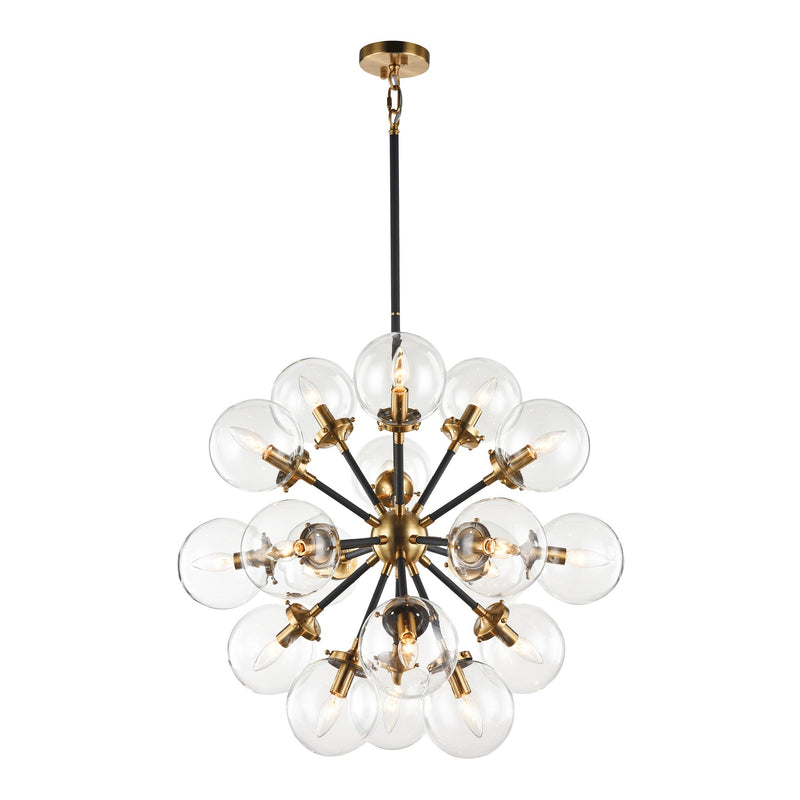 Soleil 18-Light Chandelier Clear